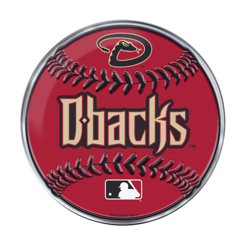 Arizona Diamondbacks Embossed Baseball Emblem Primary Logo and Wordmark