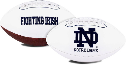 Notre Dame Fighting Irish Football Full Size Embroidered Signature Series