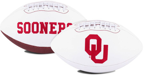 Oklahoma Sooners Football Full Size Embroidered Signature Series
