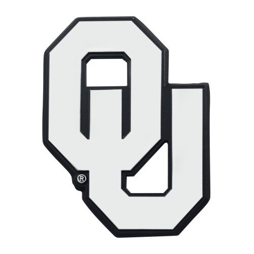 University of Oklahoma - Oklahoma Sooners Chrome Emblem OU Primary Logo Chrome