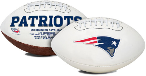 New England Patriots Football Full Size Embroidered Signature Series