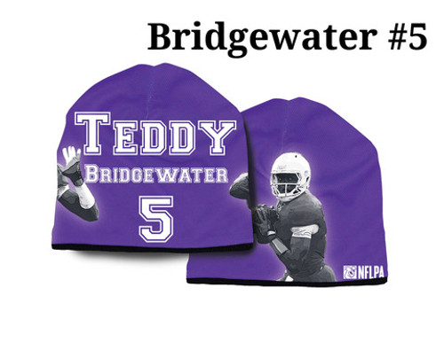 Minnesota Vikings Beanie Lightweight Teddy Bridgewater Design