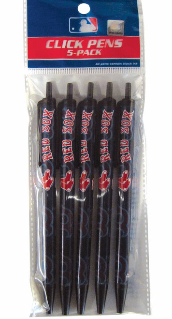 Boston Red Sox Click Pens 5 Pack