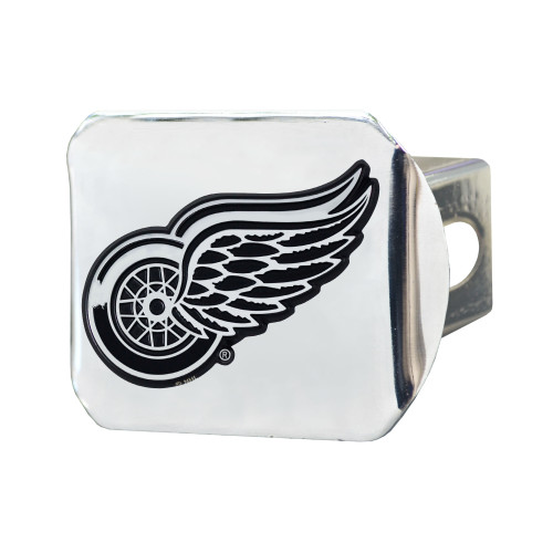 NHL - Detroit Red Wings Hitch Cover - Chrome on Chrome 3.4"x4"