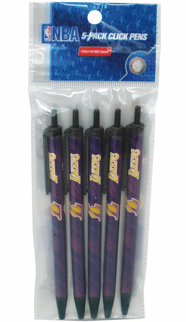 Los Angeles Lakers Pens Click Style 5 Pack
