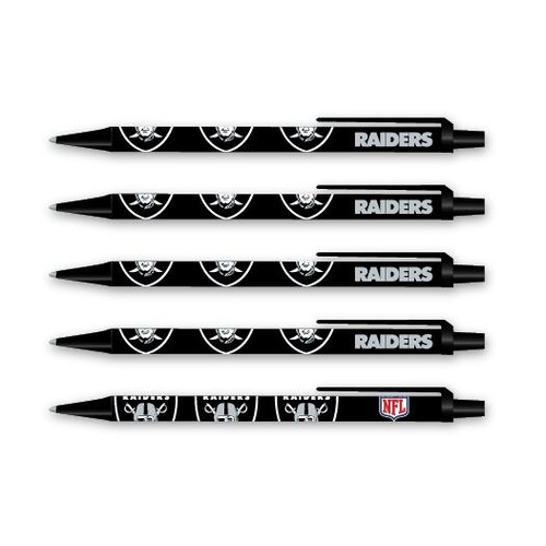 Las Vegas Raiders Pens Click Style 5 Pack