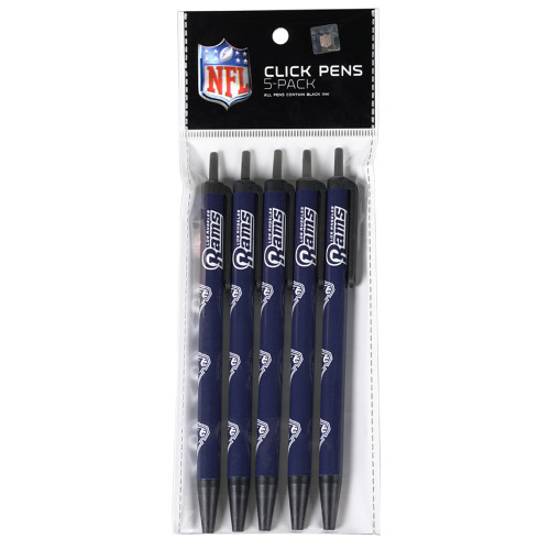 Los Angeles Rams Pens Click Style 5 Pack