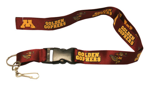 Minnesota Golden Gophers Lanyard - Breakaway with Key Ring