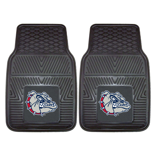 Gonzaga University - Gonzaga Bulldogs 2-pc Vinyl Car Mat Set "Bulldog" Logo Black