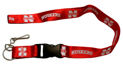 Nebraska Cornhuskers Lanyard - Breakaway with Key Ring