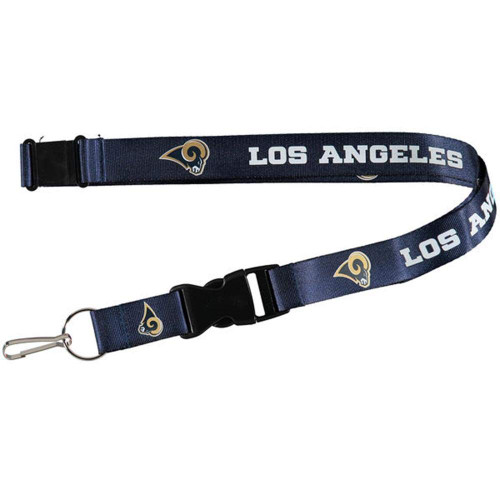 Los Angeles Rams Lanyard Breakaway with Key Ring Style Blue
