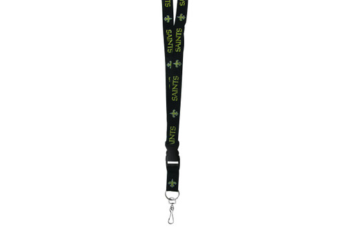 New Orleans Saints Lanyard Breakaway with Key Ring Style