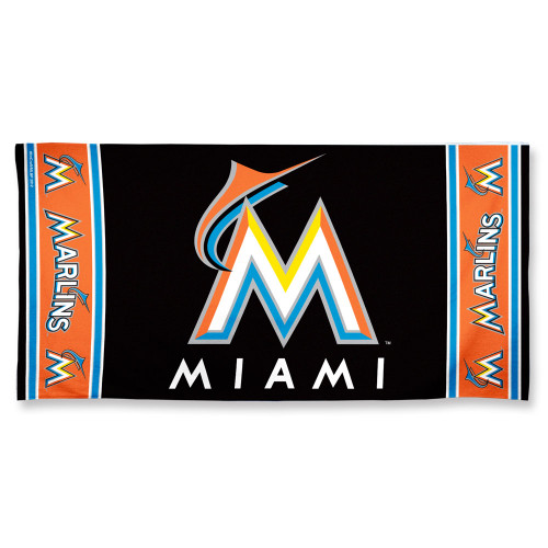 Miami Marlins Towel 30x60 Beach Style