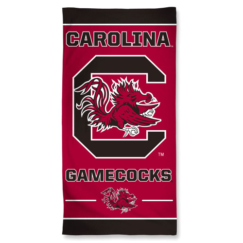 South Carolina Gamecocks Towel 30x60 Beach Style