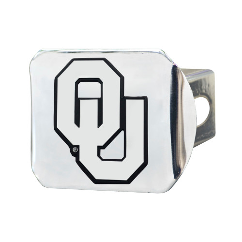 University of Oklahoma - Oklahoma Sooners Hitch Cover - Chrome OU Primary Logo Chrome