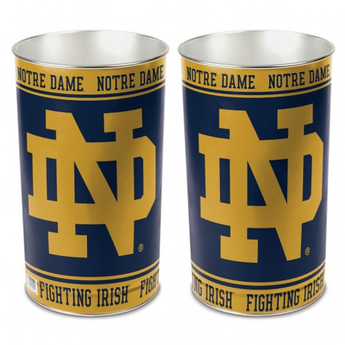 Notre Dame Fighting Irish Wastebasket 15 Inch ND Design