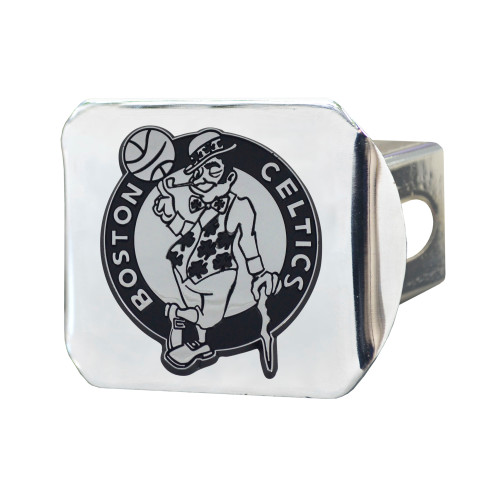 NBA - Boston Celtics Hitch Cover - Chrome on Chrome 3.4"x4"