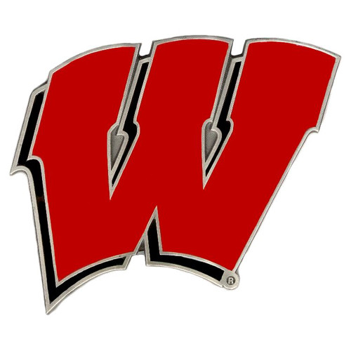 Wisconsin Badgers Hitch Cover Class III Wire Plugs