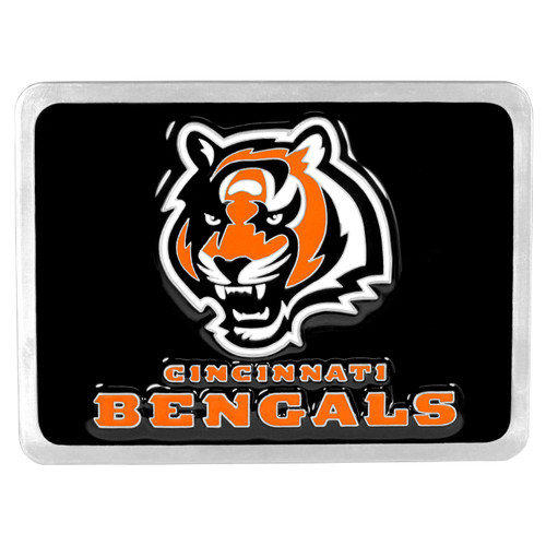 Cincinnati Bengals Hitch Cover Class II and Class III Metal Plugs