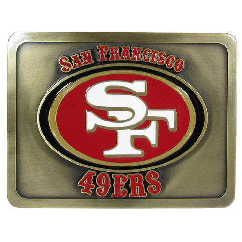 San Francisco 49ers Hitch Cover Class II and Class III Metal Plugs