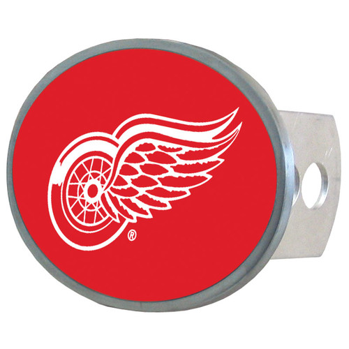 Detroit Red Wings Oval Metal Hitch Cover Class II and III