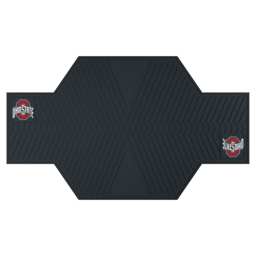 Ohio State University - Ohio State Buckeyes Motorcycle Mat Ohio State Primary Logo Black