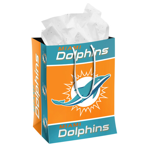 Miami Dolphins Medium Gift Bag