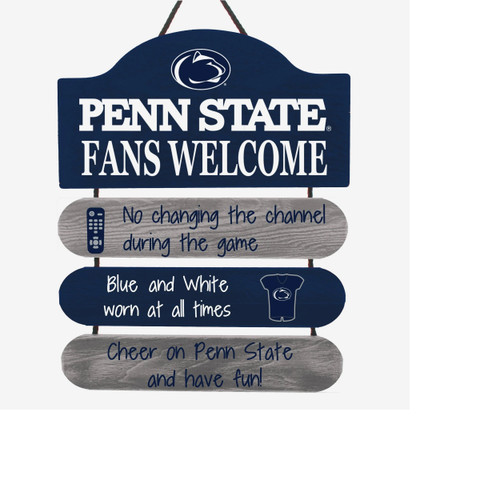 Penn State Nittany Lions Man Cave Design Wood Sign