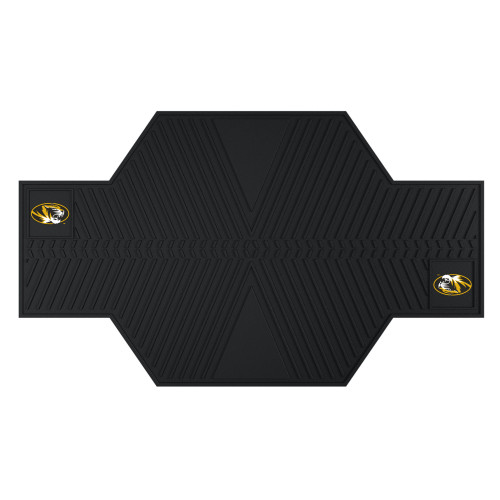 University of Missouri - Missouri Tigers Motorcycle Mat Tiger Head Primary Logo Black