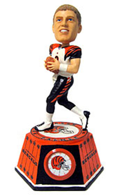 Cincinnati Bengals Carson Palmer Forever Collectibles Bobblehead Clock