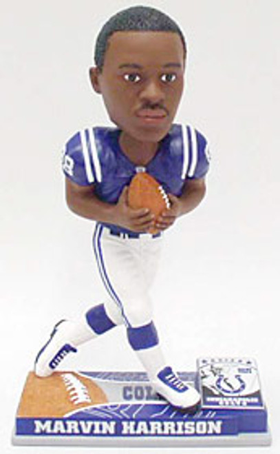 Indianapolis Colts Marvin Harrison Forever Collectibles On Field Bobblehead