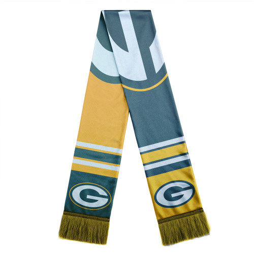 Green Bay Packers Scarf Colorblock Big Logo Design