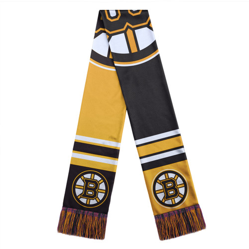 Boston Bruins Scarf Colorblock Big Logo Design