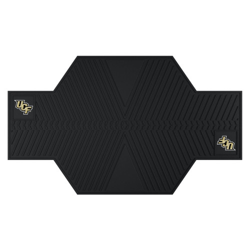 University of Central Florida - Central Florida Knights Motorcycle Mat UCF Primary Logo Black