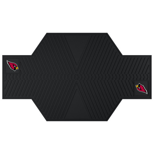 Arizona Cardinals Motorcycle Mat Cardinal Head Primary Logo Black