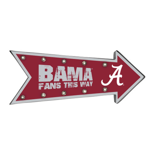 Alabama Crimson Tide Sign Running Light Marquee