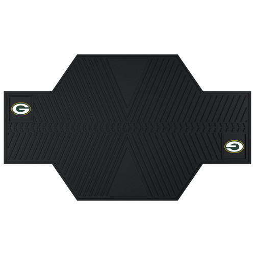 Green Bay Packers Motorcycle Mat G Primary Logo Black