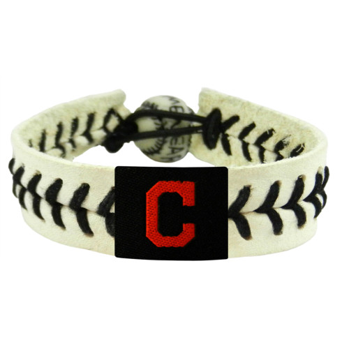 Cleveland Indians Bracelet Genuine Baseball C Logo