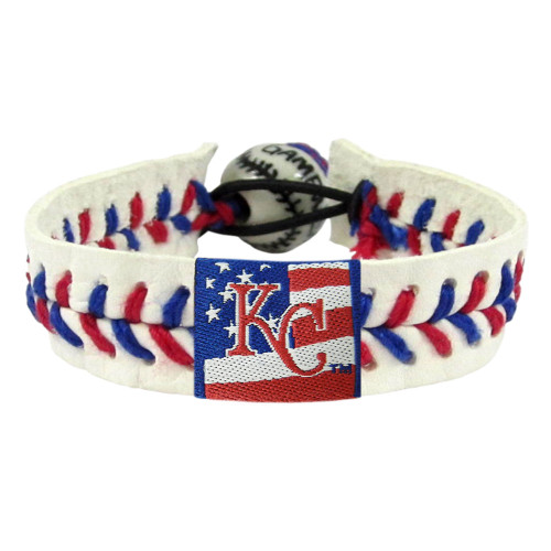 Kansas City Royals Bracelet Baseball Stars and Stripes