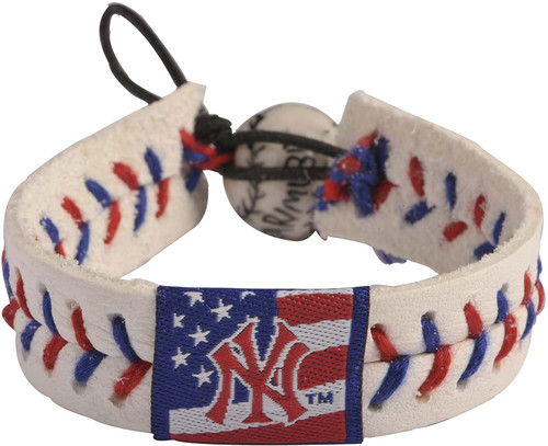 New York Yankees Bracelet Classic Baseball Stars and Stripes