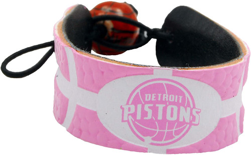 Detroit Pistons Bracelet Basketball Pink