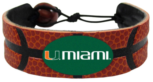 Miami Hurricanes Classic Basketball Bracelet