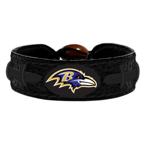 Baltimore Ravens Bracelet Team Color Tonal Black Football