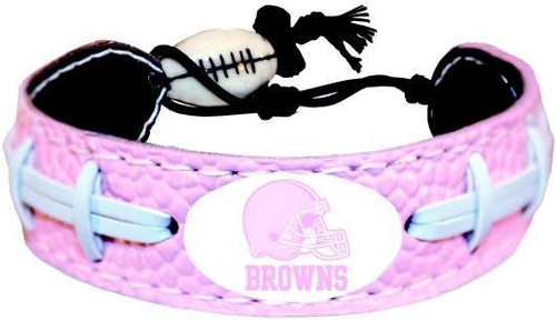 Cleveland Browns Bracelet Pink Football Alternate