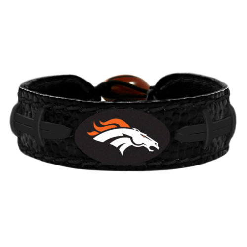 Denver Broncos Bracelet Team Color Football Tonal Black