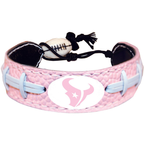 Houston Texans Pink NFL Football Bracelet