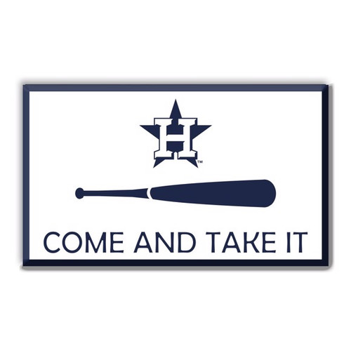 Houston Astros Embossed Color Emblem 2 "Come And Take It" CATI Flag