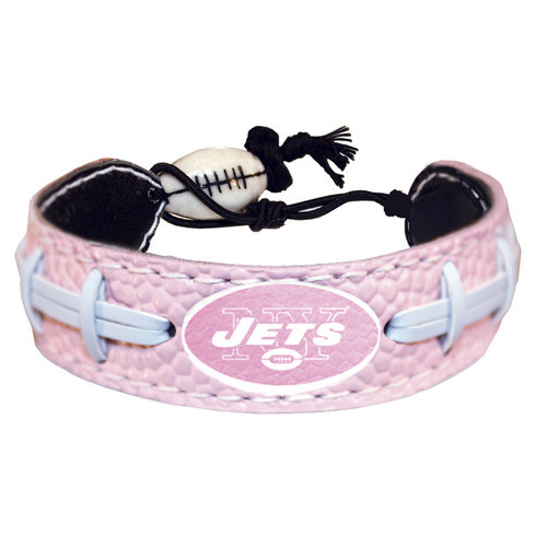 New York Jets Pink NFL Football Bracelet