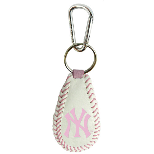 New York Yankees Keychain Baseball Pink