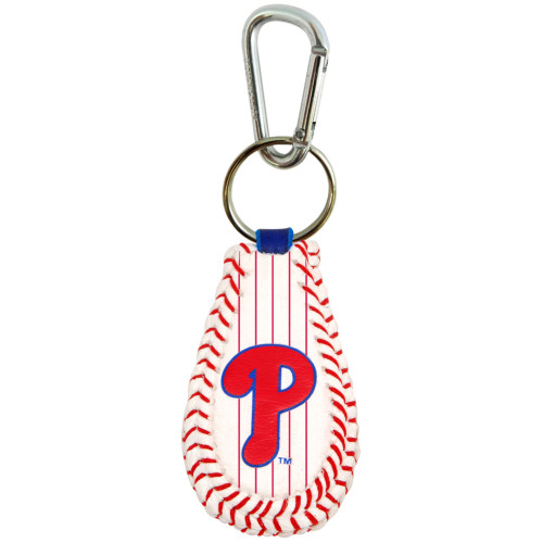 Philadelphia Phillies Keychain Classic Baseball Pinstripe